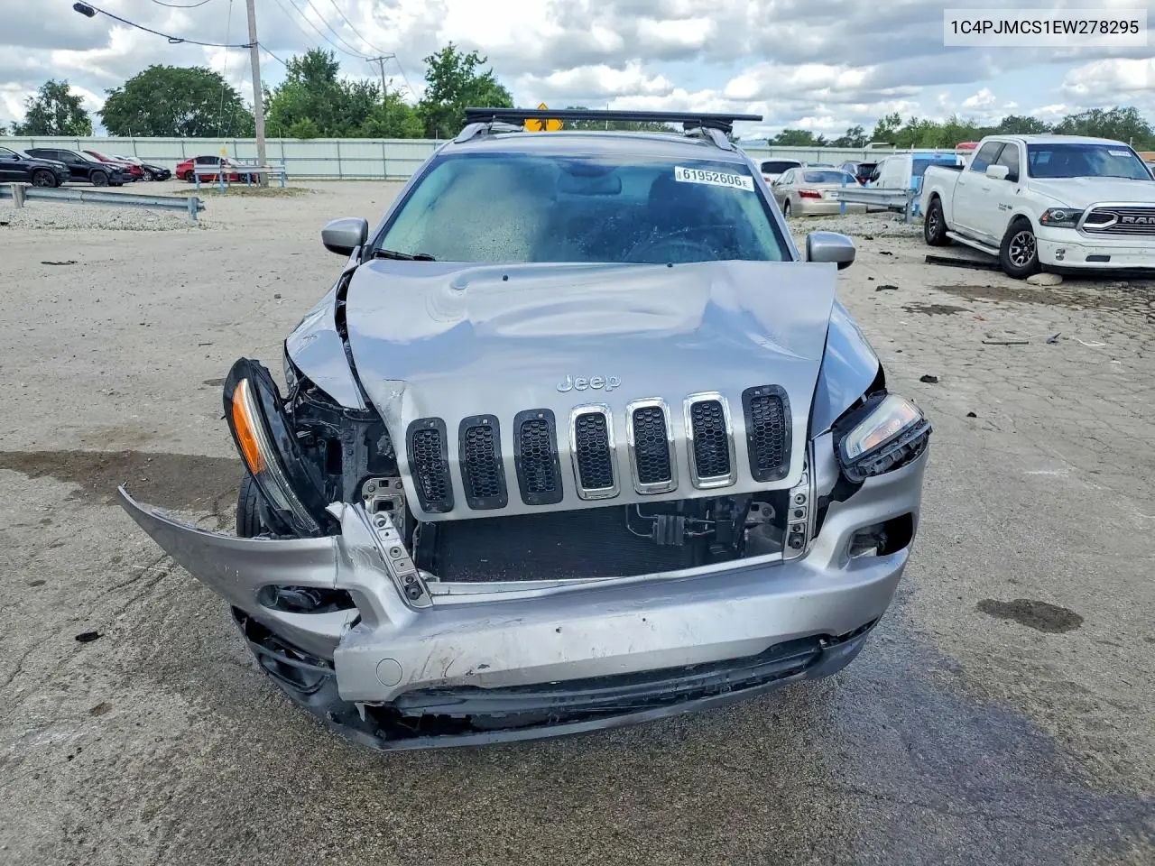 2014 Jeep Cherokee Latitude VIN: 1C4PJMCS1EW278295 Lot: 61952606