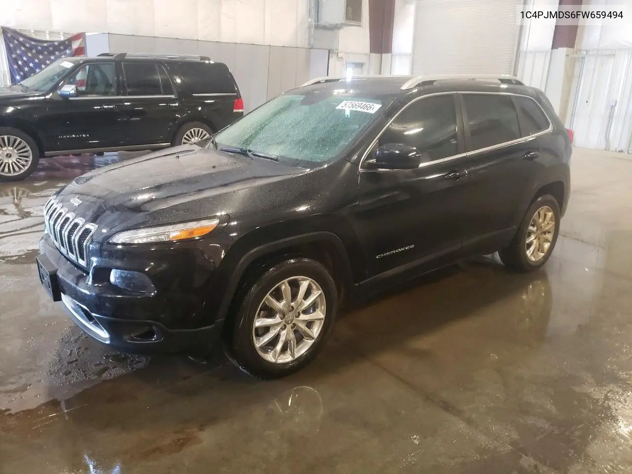 2015 Jeep Cherokee Limited VIN: 1C4PJMDS6FW659494 Lot: 57569466