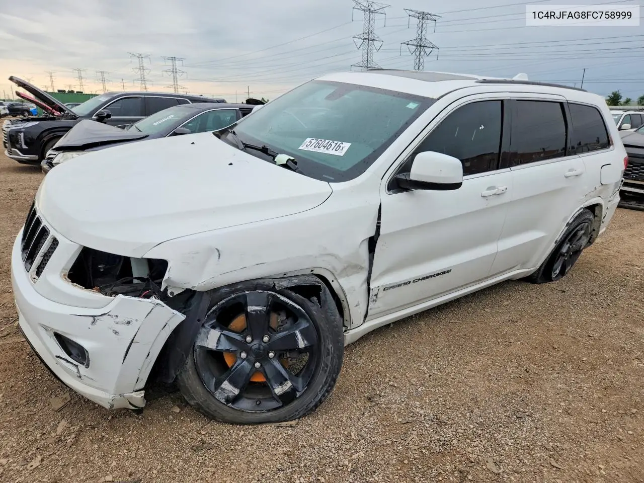 2015 Jeep Grand Cherokee Laredo VIN: 1C4RJFAG8FC758999 Lot: 57604616