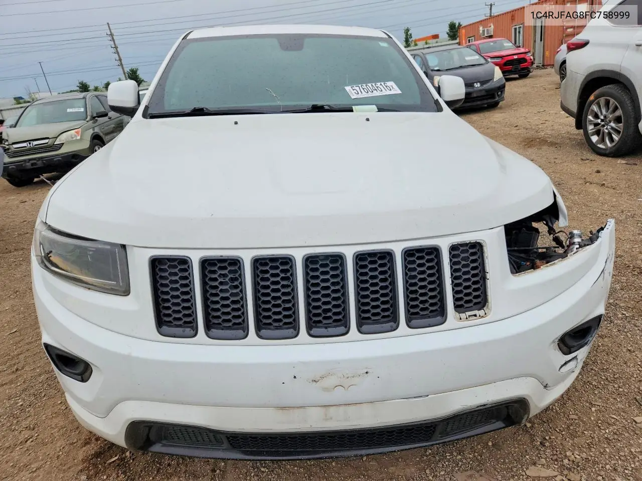 2015 Jeep Grand Cherokee Laredo VIN: 1C4RJFAG8FC758999 Lot: 57604616
