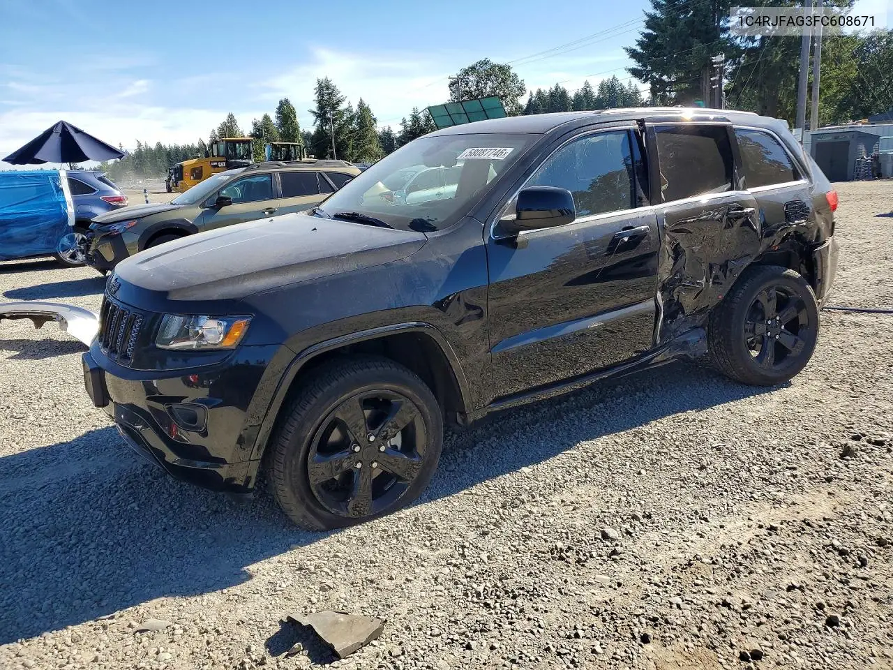 2015 Jeep Grand Cherokee Laredo VIN: 1C4RJFAG3FC608671 Lot: 58087746