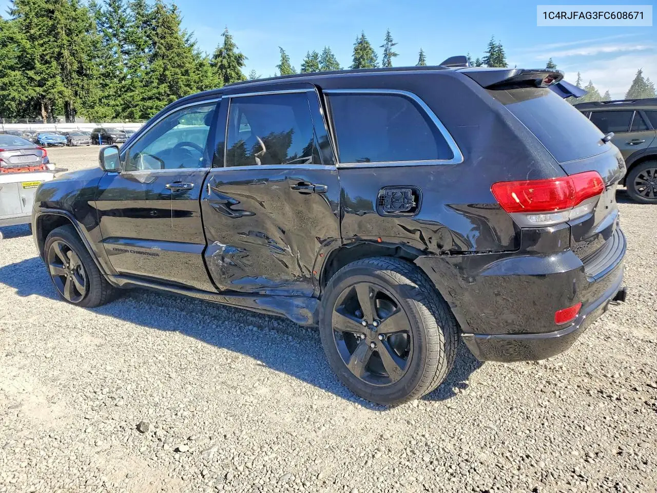 2015 Jeep Grand Cherokee Laredo VIN: 1C4RJFAG3FC608671 Lot: 58087746