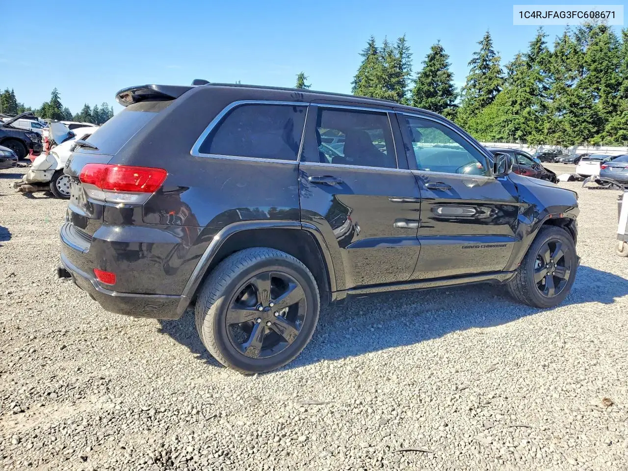 2015 Jeep Grand Cherokee Laredo VIN: 1C4RJFAG3FC608671 Lot: 58087746