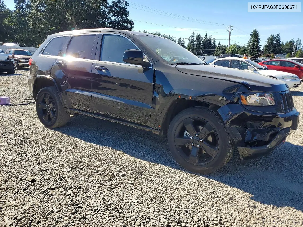 2015 Jeep Grand Cherokee Laredo VIN: 1C4RJFAG3FC608671 Lot: 58087746