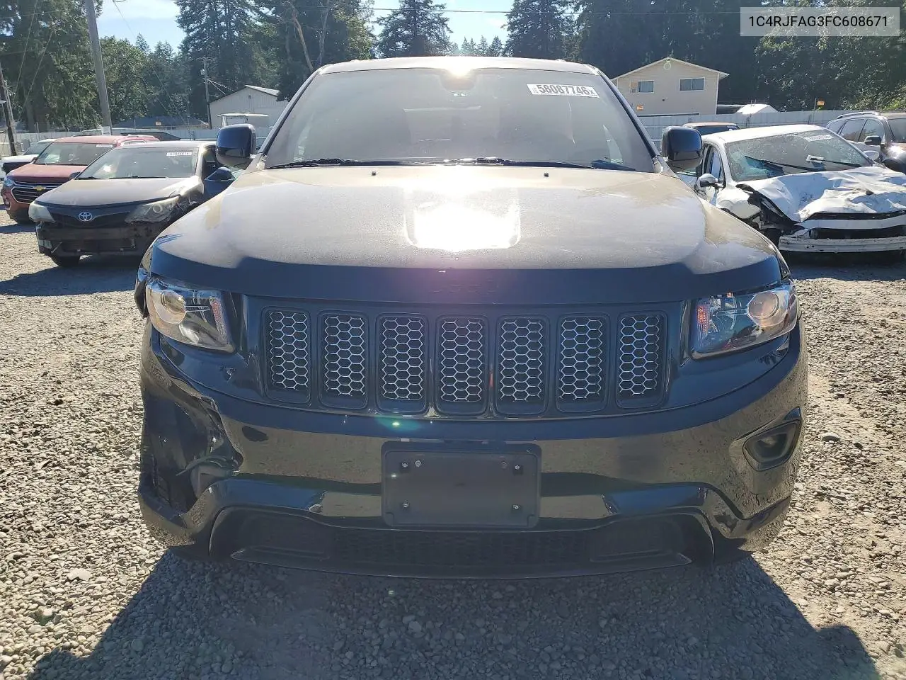 2015 Jeep Grand Cherokee Laredo VIN: 1C4RJFAG3FC608671 Lot: 58087746