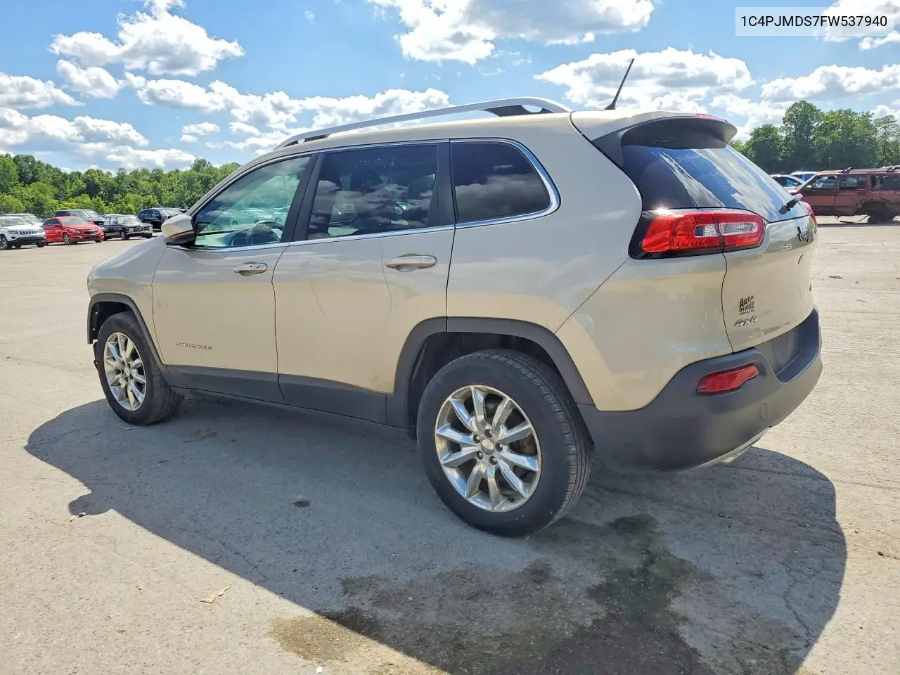 2015 Jeep Cherokee Limited VIN: 1C4PJMDS7FW537940 Lot: 58742046