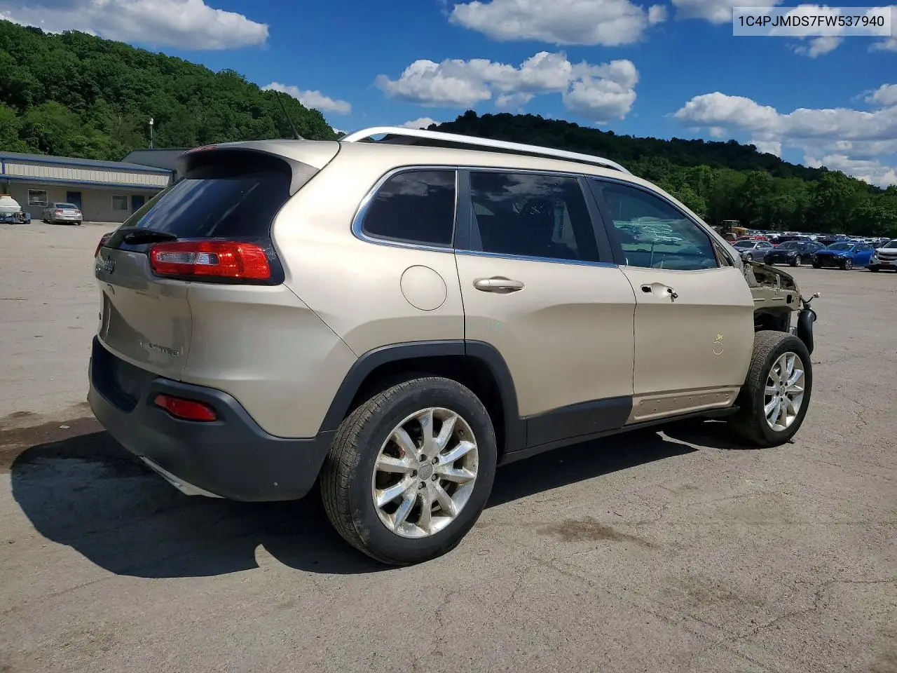 2015 Jeep Cherokee Limited VIN: 1C4PJMDS7FW537940 Lot: 58742046