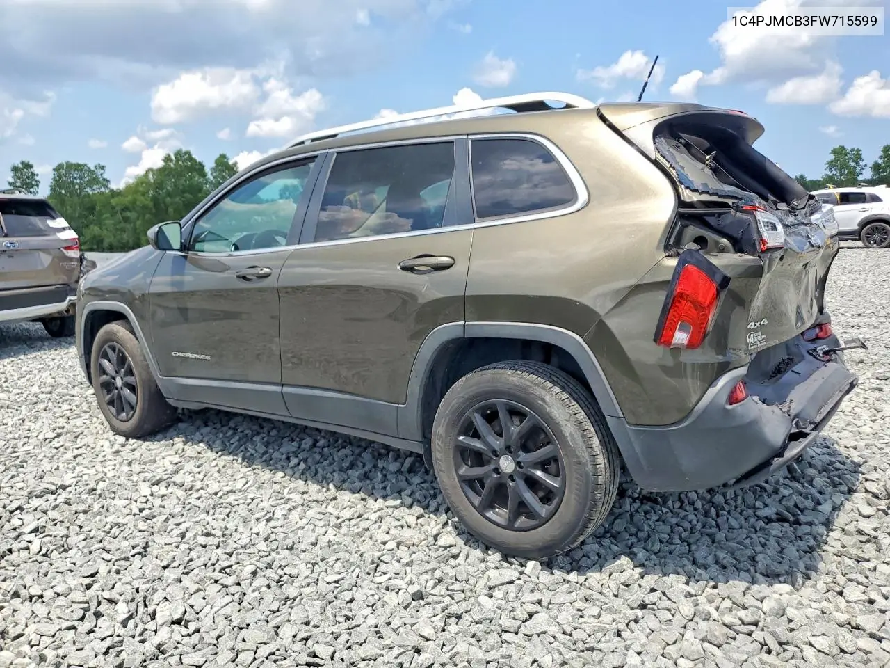 2015 Jeep Cherokee Latitude VIN: 1C4PJMCB3FW715599 Lot: 59961526