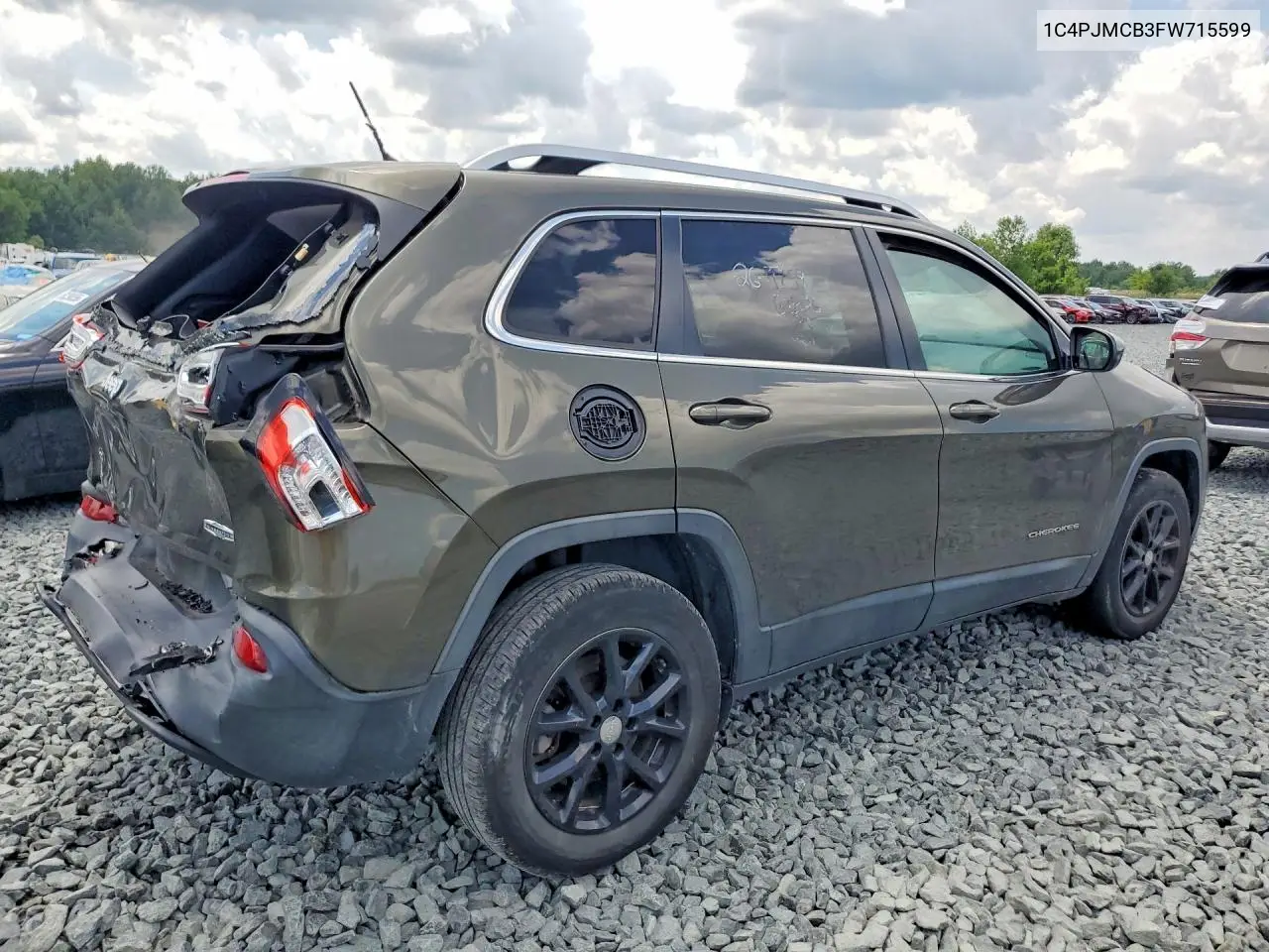 2015 Jeep Cherokee Latitude VIN: 1C4PJMCB3FW715599 Lot: 59961526