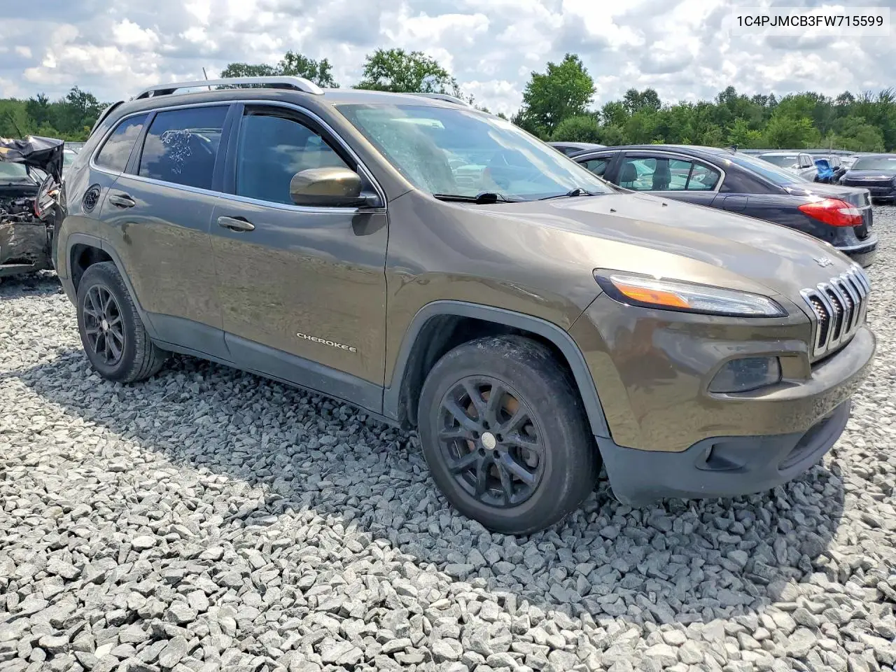 2015 Jeep Cherokee Latitude VIN: 1C4PJMCB3FW715599 Lot: 59961526
