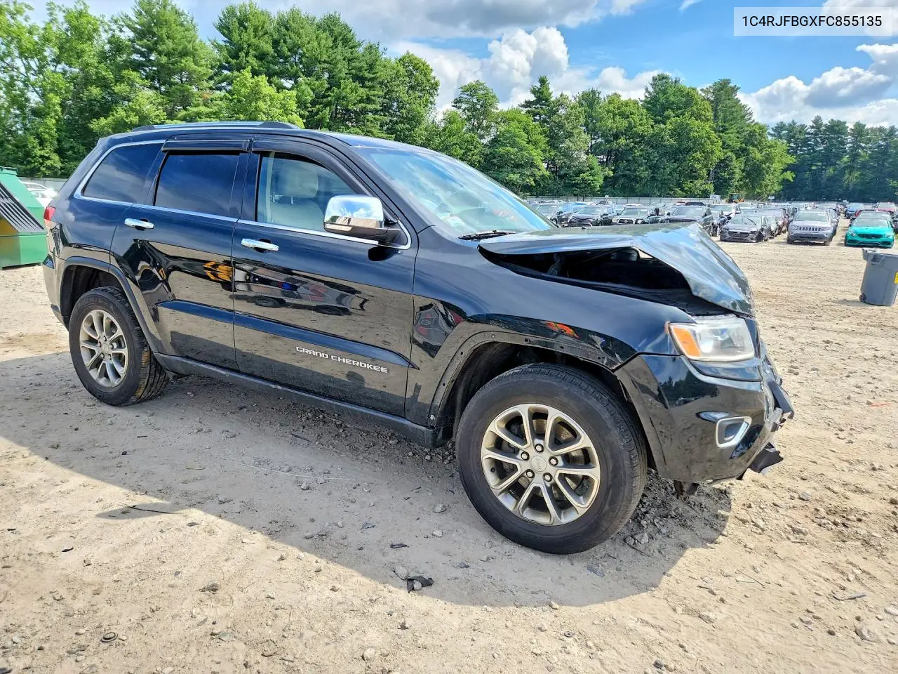 2015 Jeep Grand Cherokee Limited VIN: 1C4RJFBGXFC855135 Lot: 60214726