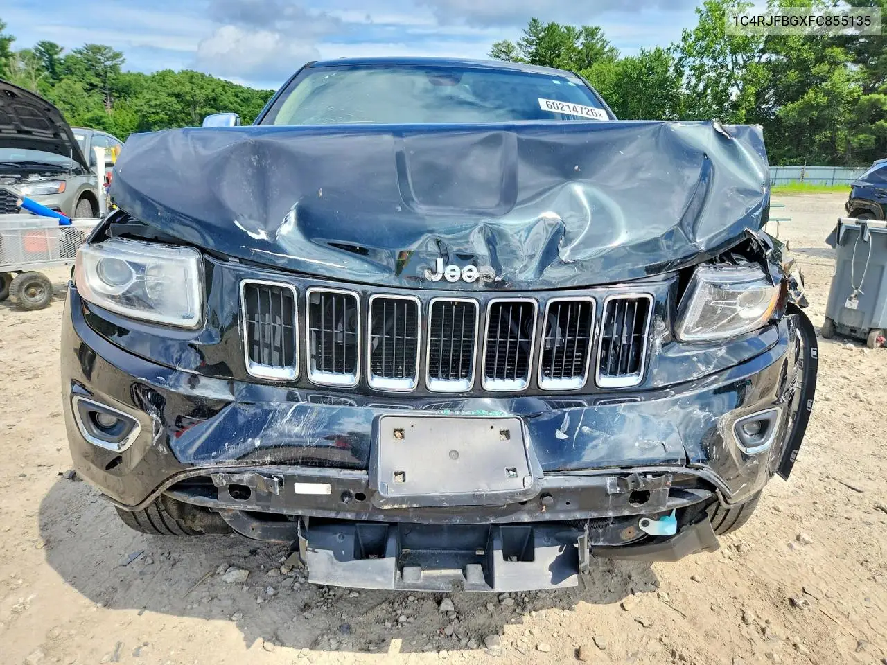 2015 Jeep Grand Cherokee Limited VIN: 1C4RJFBGXFC855135 Lot: 60214726