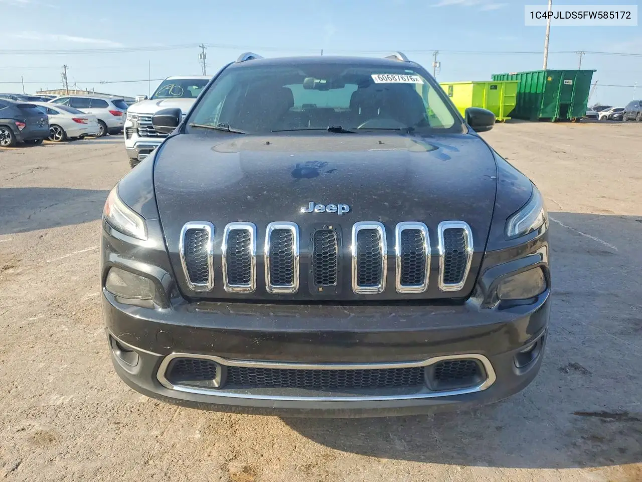 2015 Jeep Cherokee Limited VIN: 1C4PJLDS5FW585172 Lot: 60687676