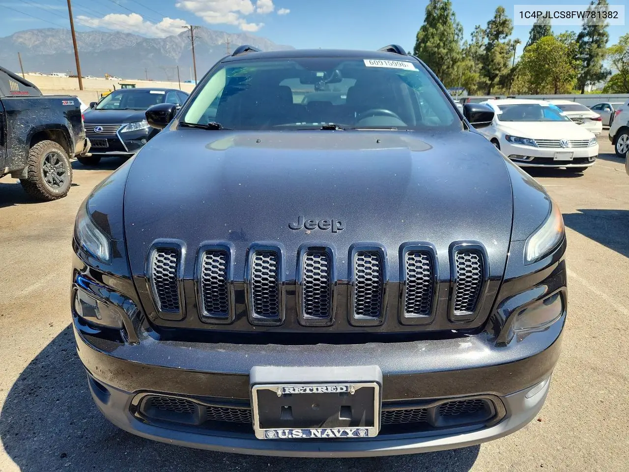 2015 Jeep Cherokee Latitude VIN: 1C4PJLCS8FW781382 Lot: 60915996