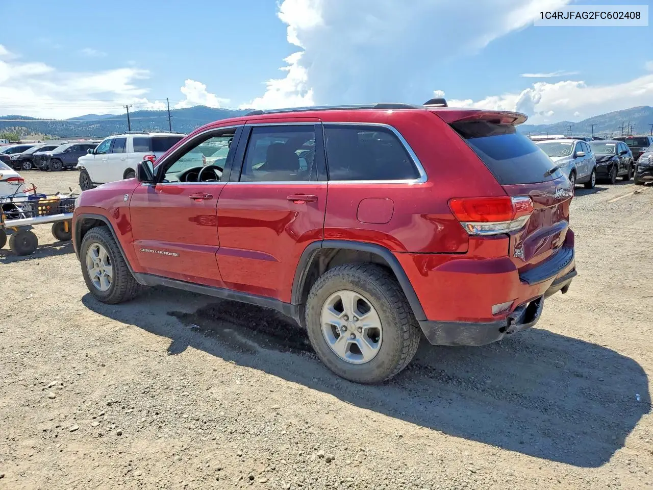 2015 Jeep Grand Cherokee Laredo VIN: 1C4RJFAG2FC602408 Lot: 61036586