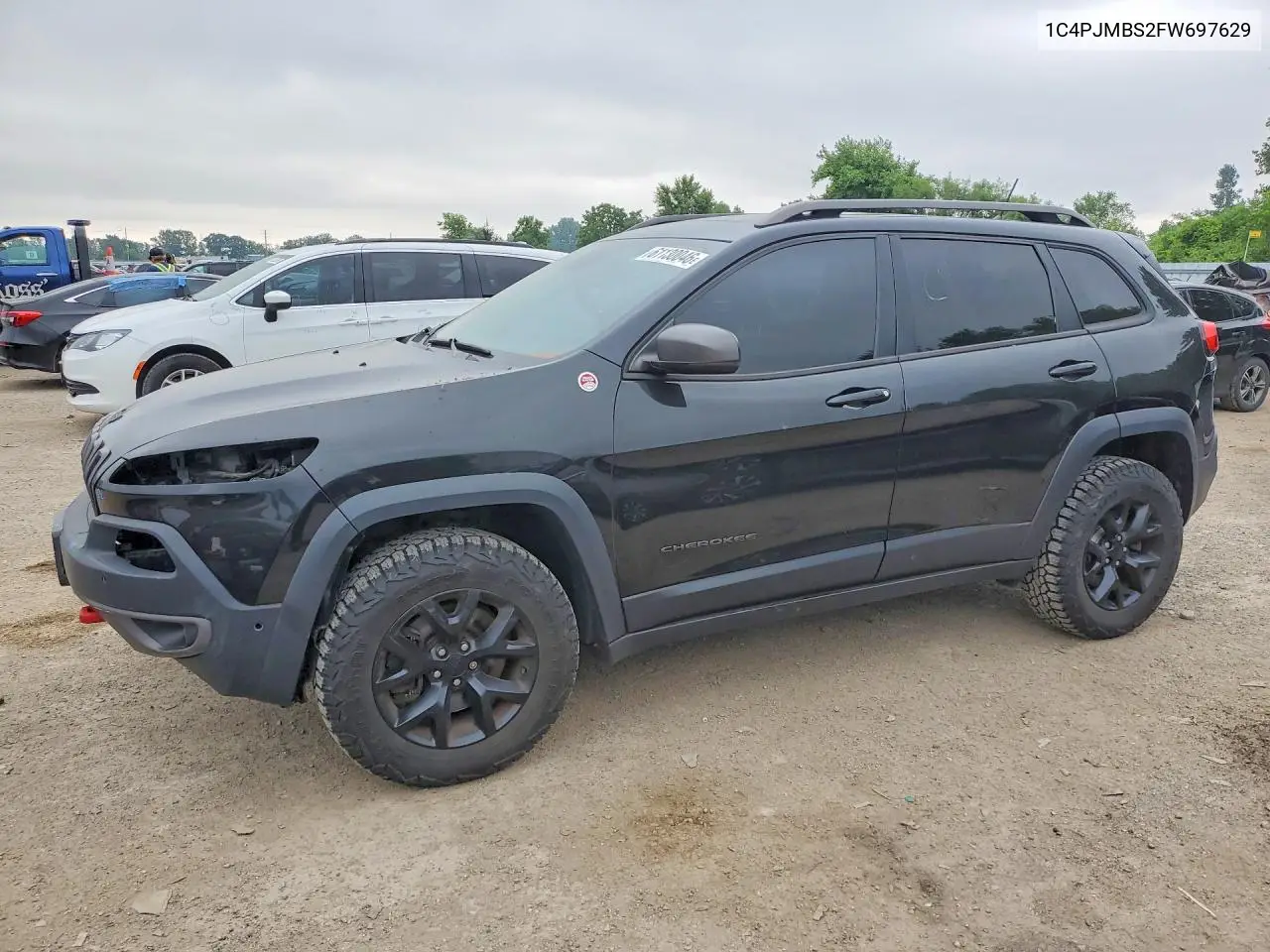 2015 Jeep Cherokee Trailhawk VIN: 1C4PJMBS2FW697629 Lot: 61130046