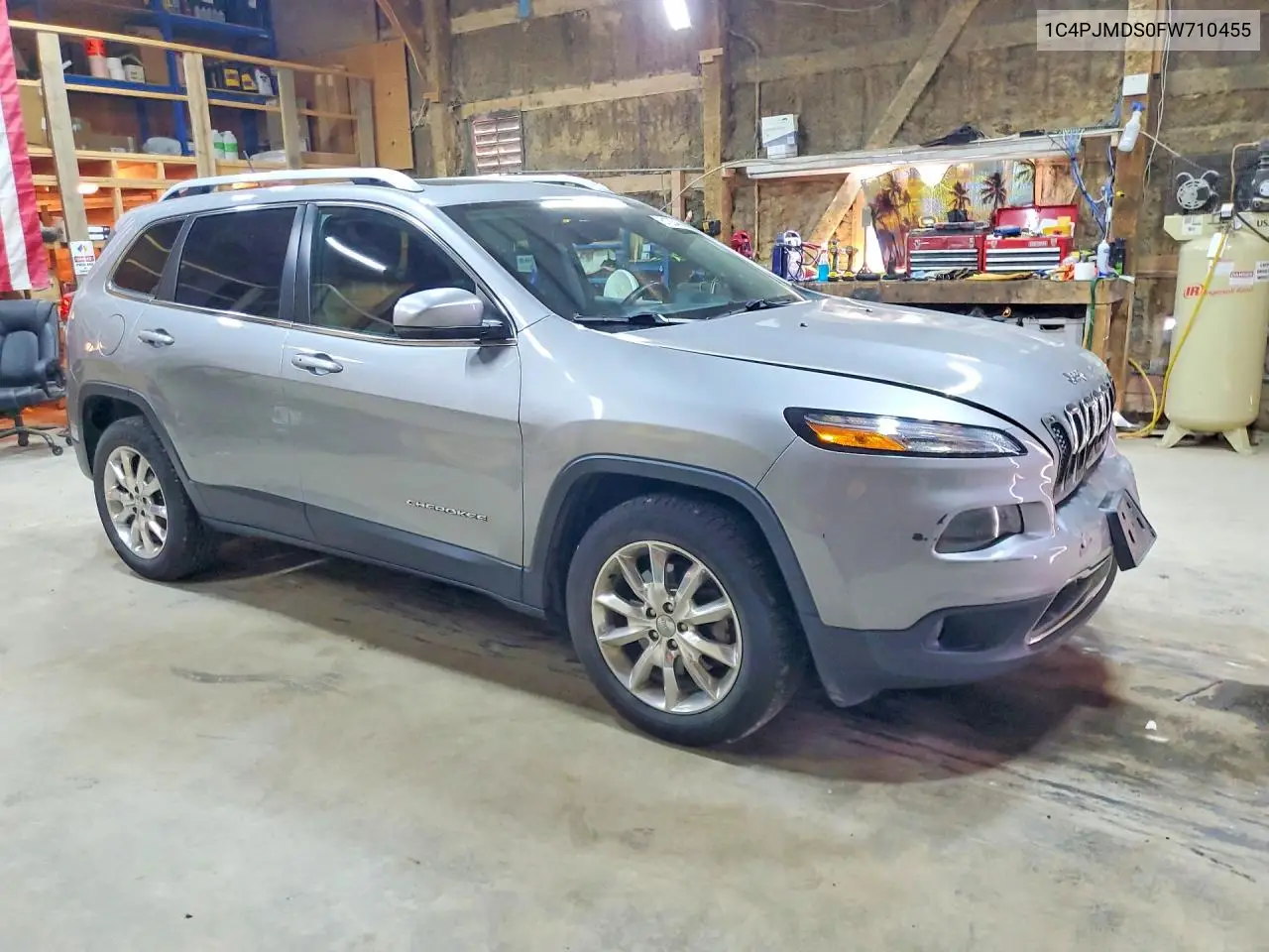 2015 Jeep Cherokee Limited VIN: 1C4PJMDS0FW710455 Lot: 61224566