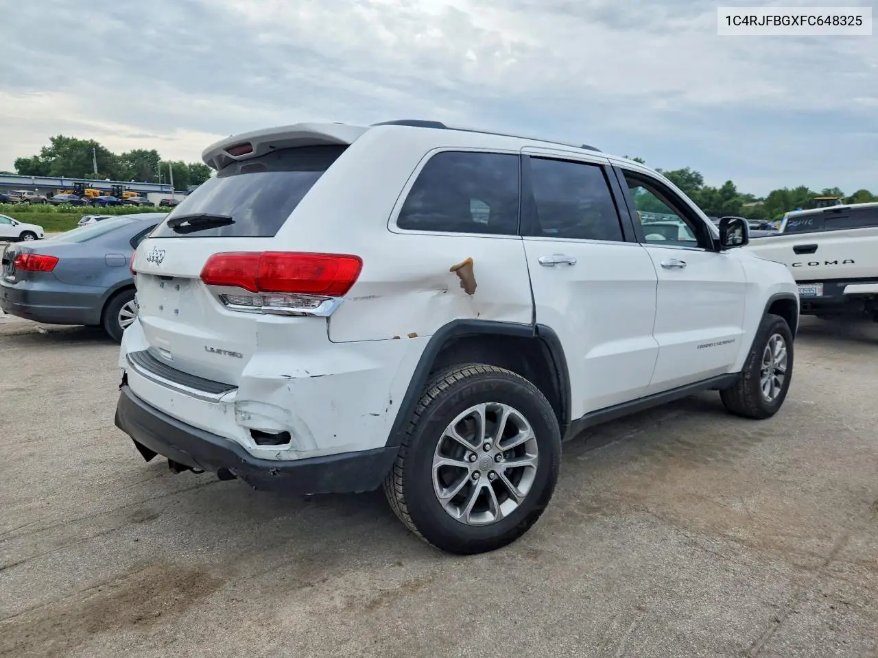2015 Jeep Grand Cherokee Limited VIN: 1C4RJFBGXFC648325 Lot: 61411056