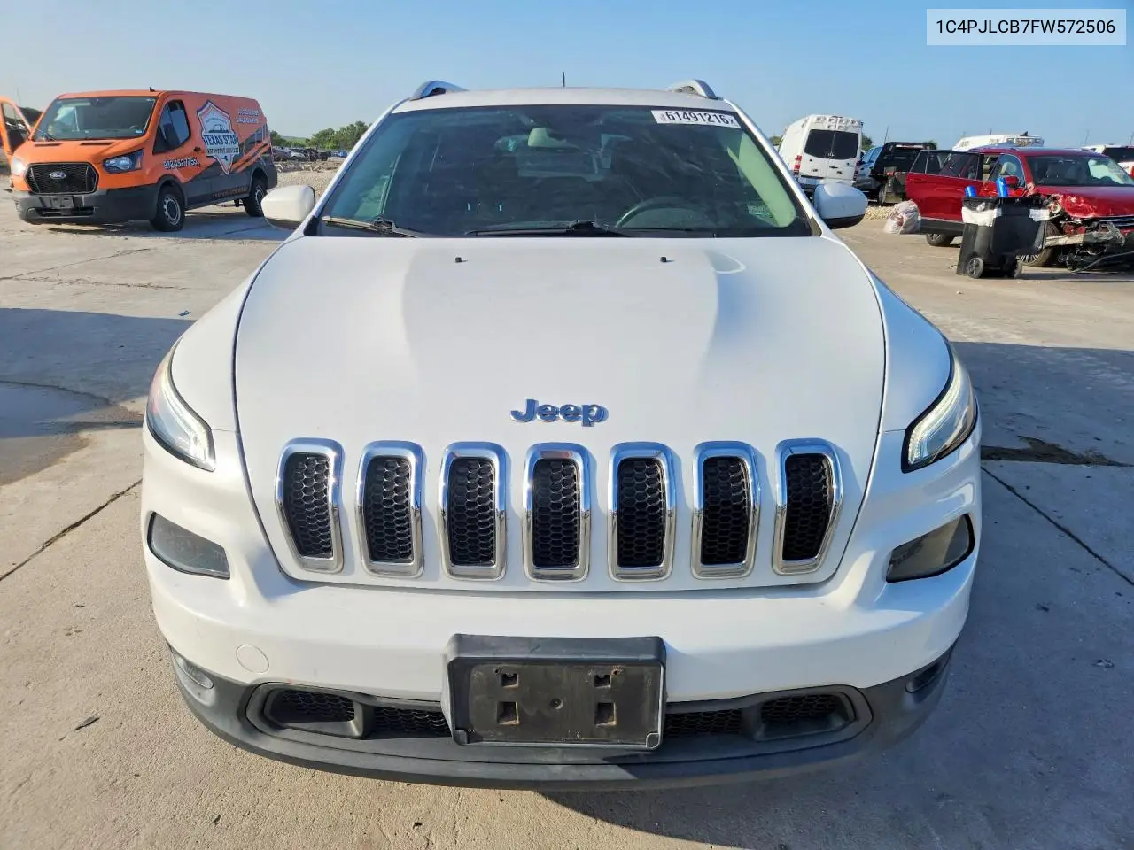 2015 Jeep Cherokee Latitude VIN: 1C4PJLCB7FW572506 Lot: 61491216