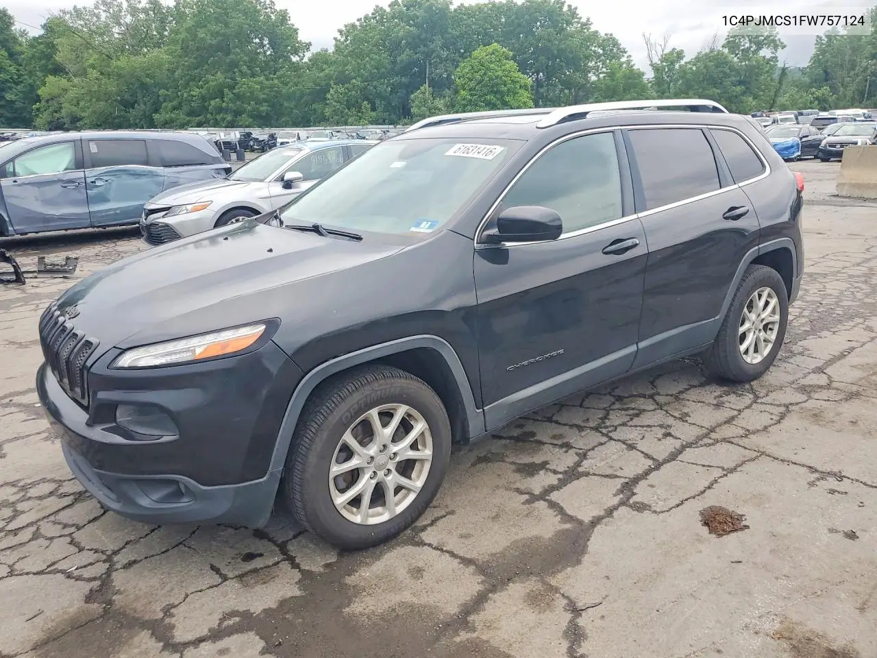 2015 Jeep Cherokee Latitude VIN: 1C4PJMCS1FW757124 Lot: 61631416