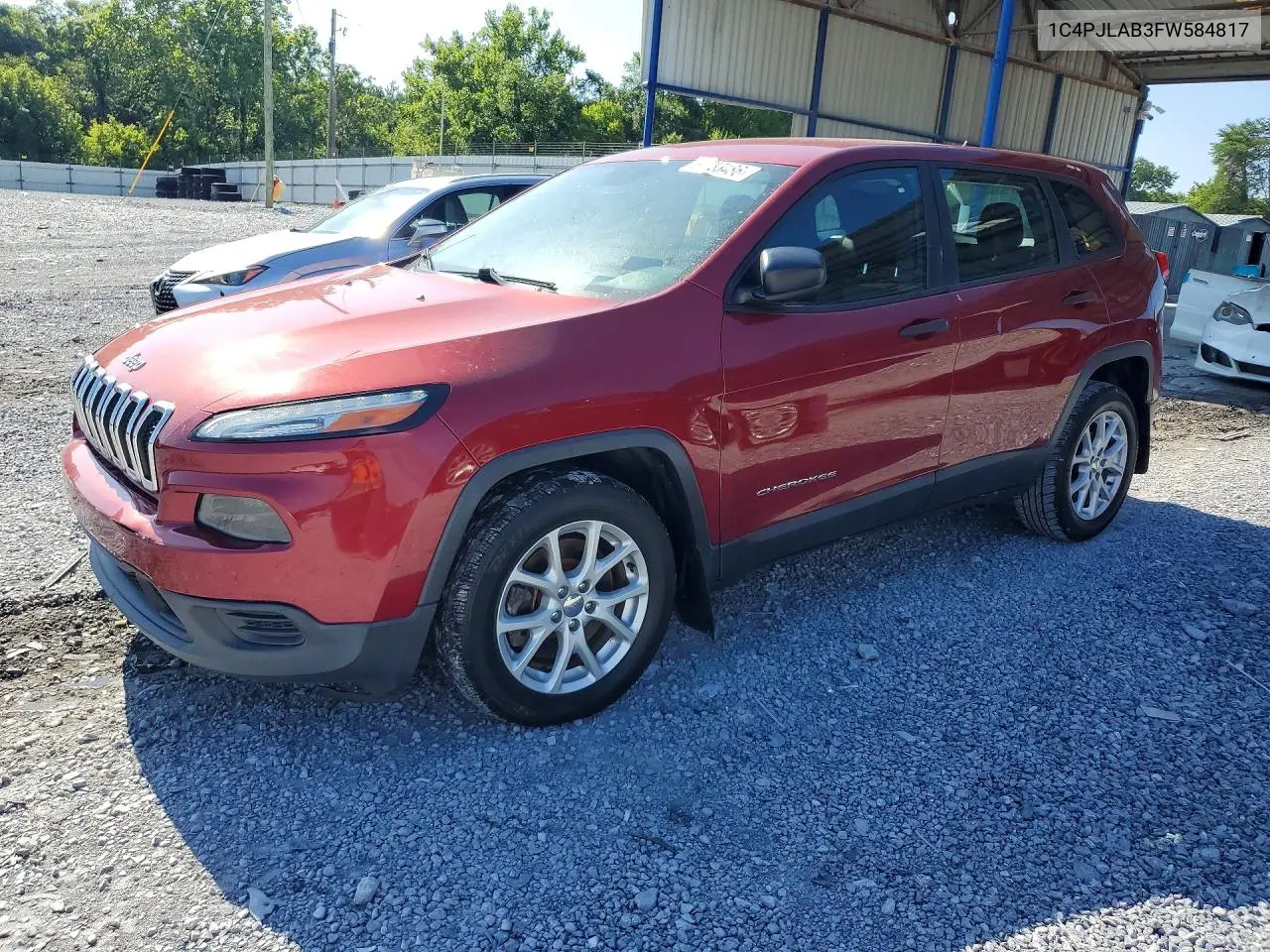 2015 Jeep Cherokee Sport VIN: 1C4PJLAB3FW584817 Lot: 61783486