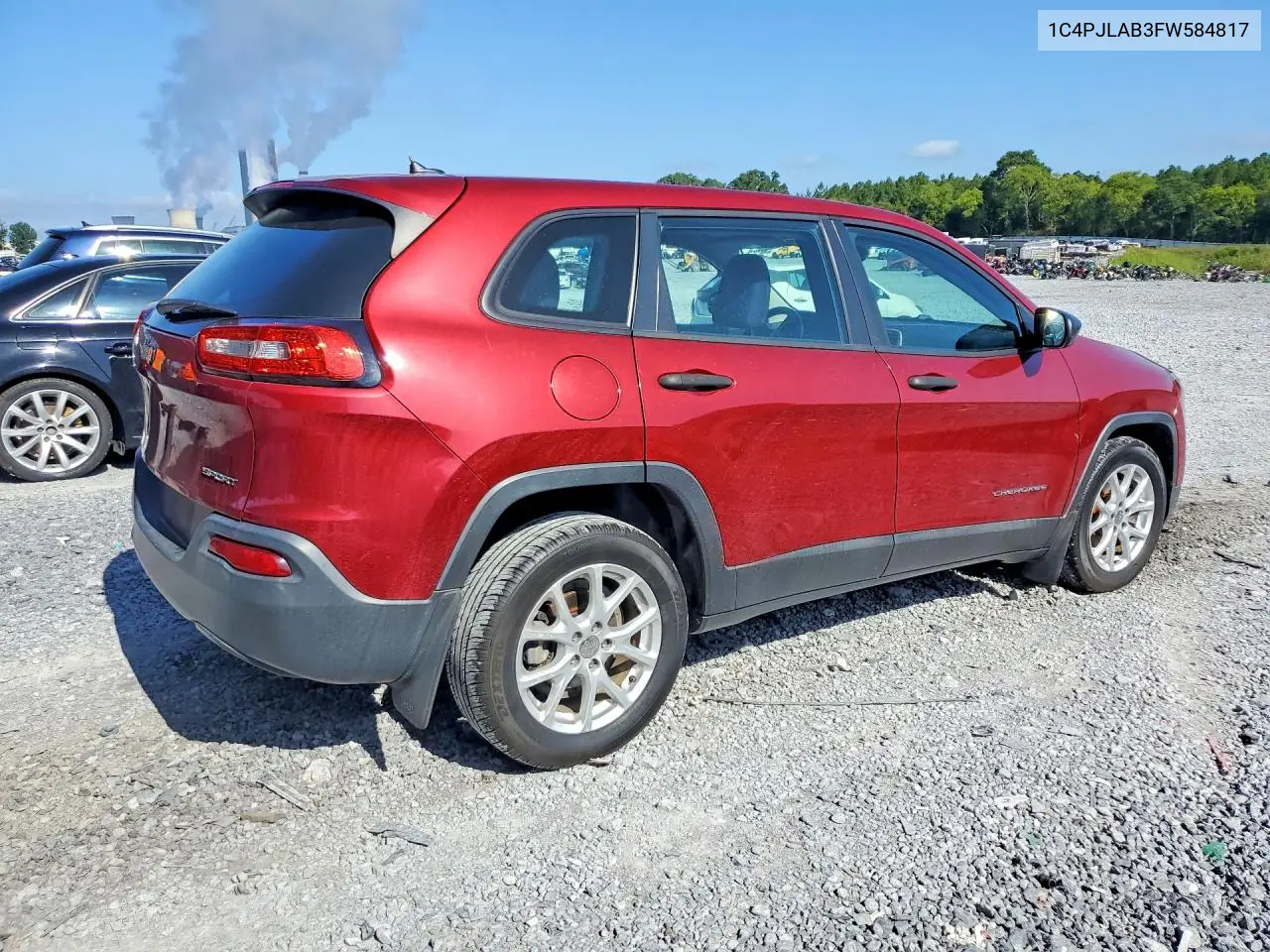 2015 Jeep Cherokee Sport VIN: 1C4PJLAB3FW584817 Lot: 61783486