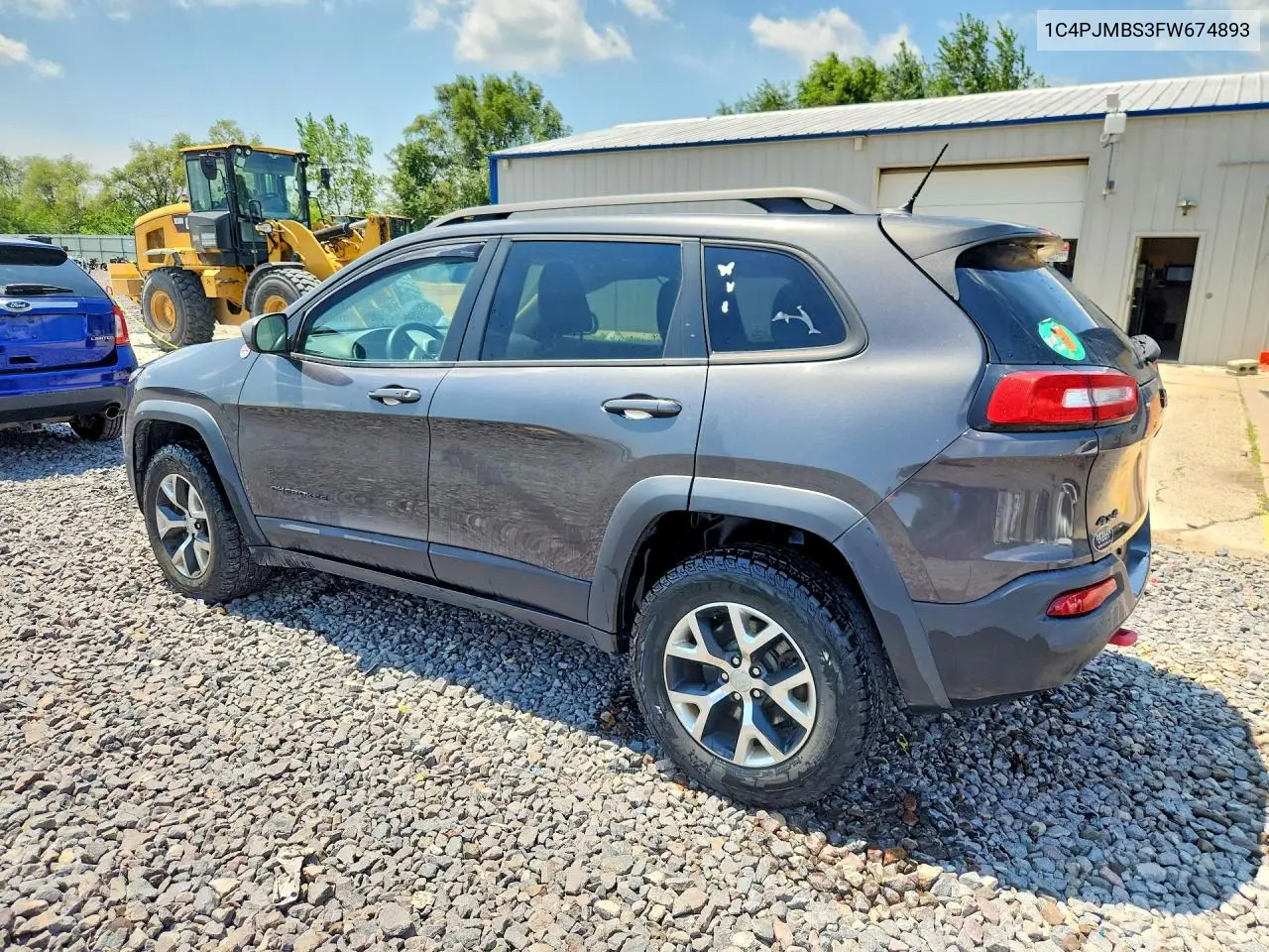 2015 Jeep Cherokee Trailhawk VIN: 1C4PJMBS3FW674893 Lot: 61789676