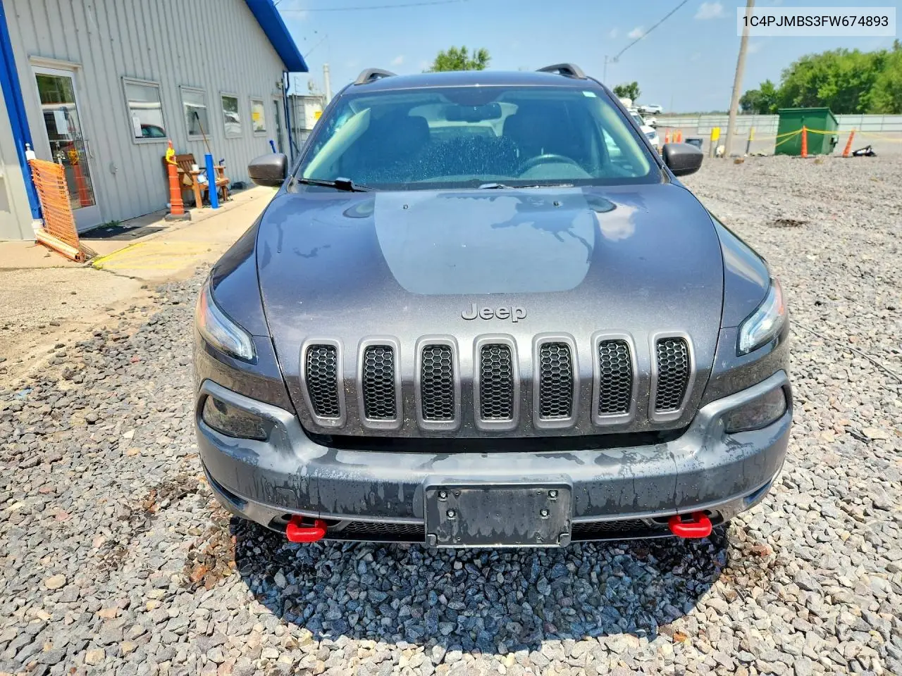 2015 Jeep Cherokee Trailhawk VIN: 1C4PJMBS3FW674893 Lot: 61789676