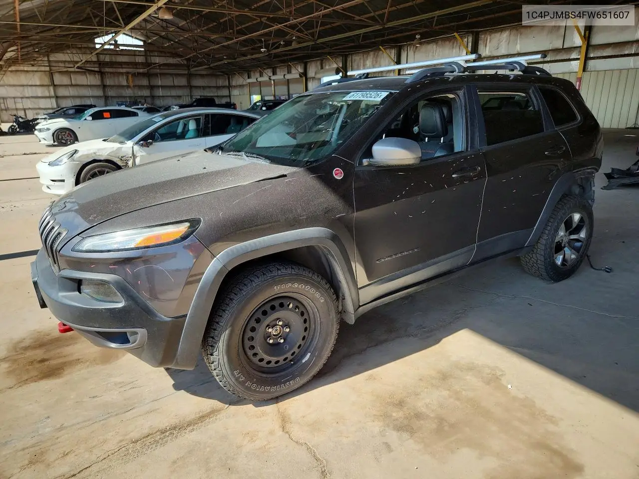 2015 Jeep Cherokee Trailhawk VIN: 1C4PJMBS4FW651607 Lot: 61798526