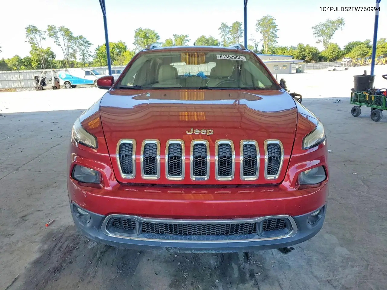 2015 Jeep Cherokee Limited VIN: 1C4PJLDS2FW760994 Lot: 61852906