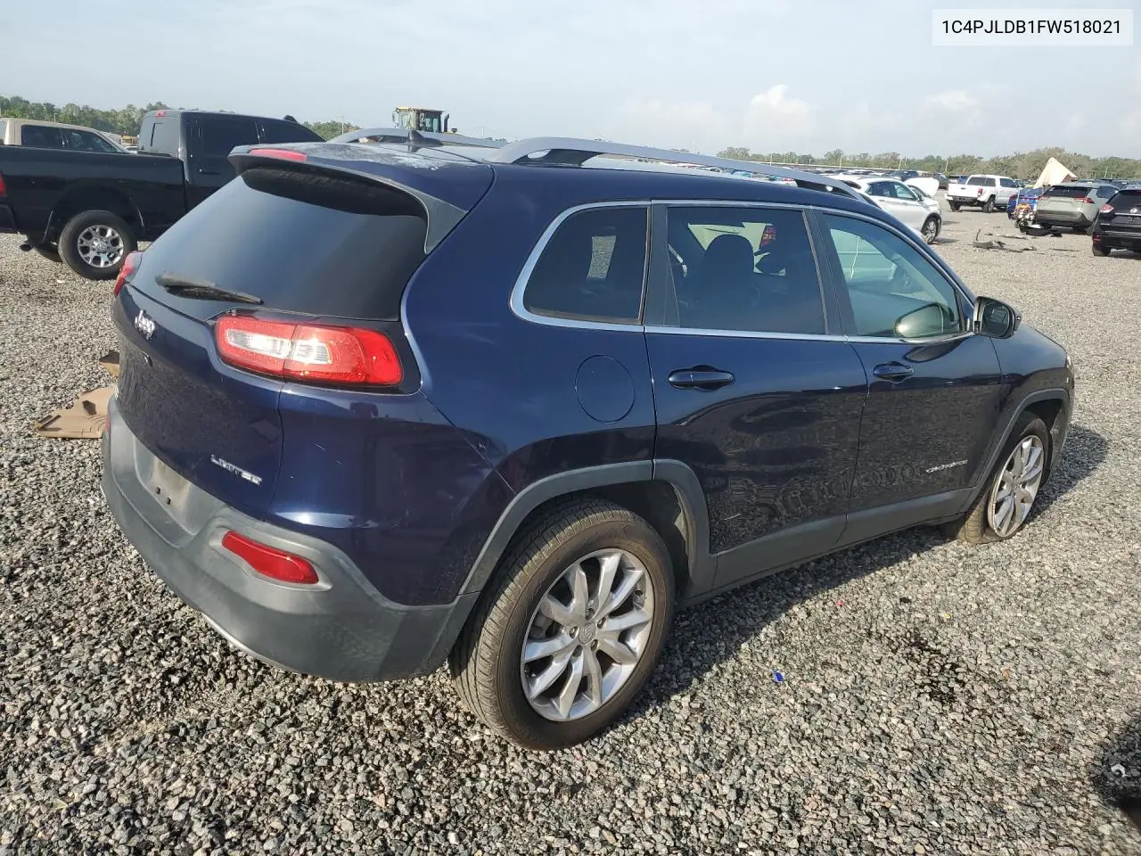 2015 Jeep Cherokee Limited VIN: 1C4PJLDB1FW518021 Lot: 61880486