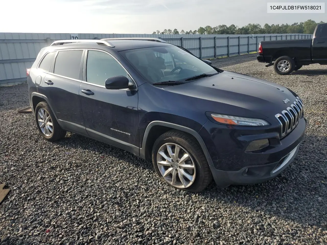2015 Jeep Cherokee Limited VIN: 1C4PJLDB1FW518021 Lot: 61880486