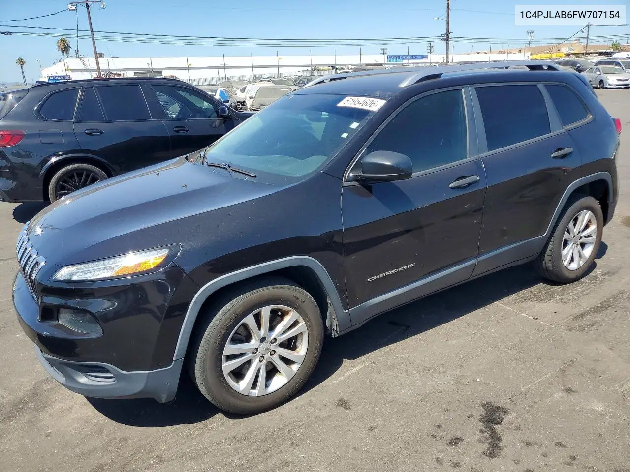 2015 Jeep Cherokee Sport VIN: 1C4PJLAB6FW707154 Lot: 61954606
