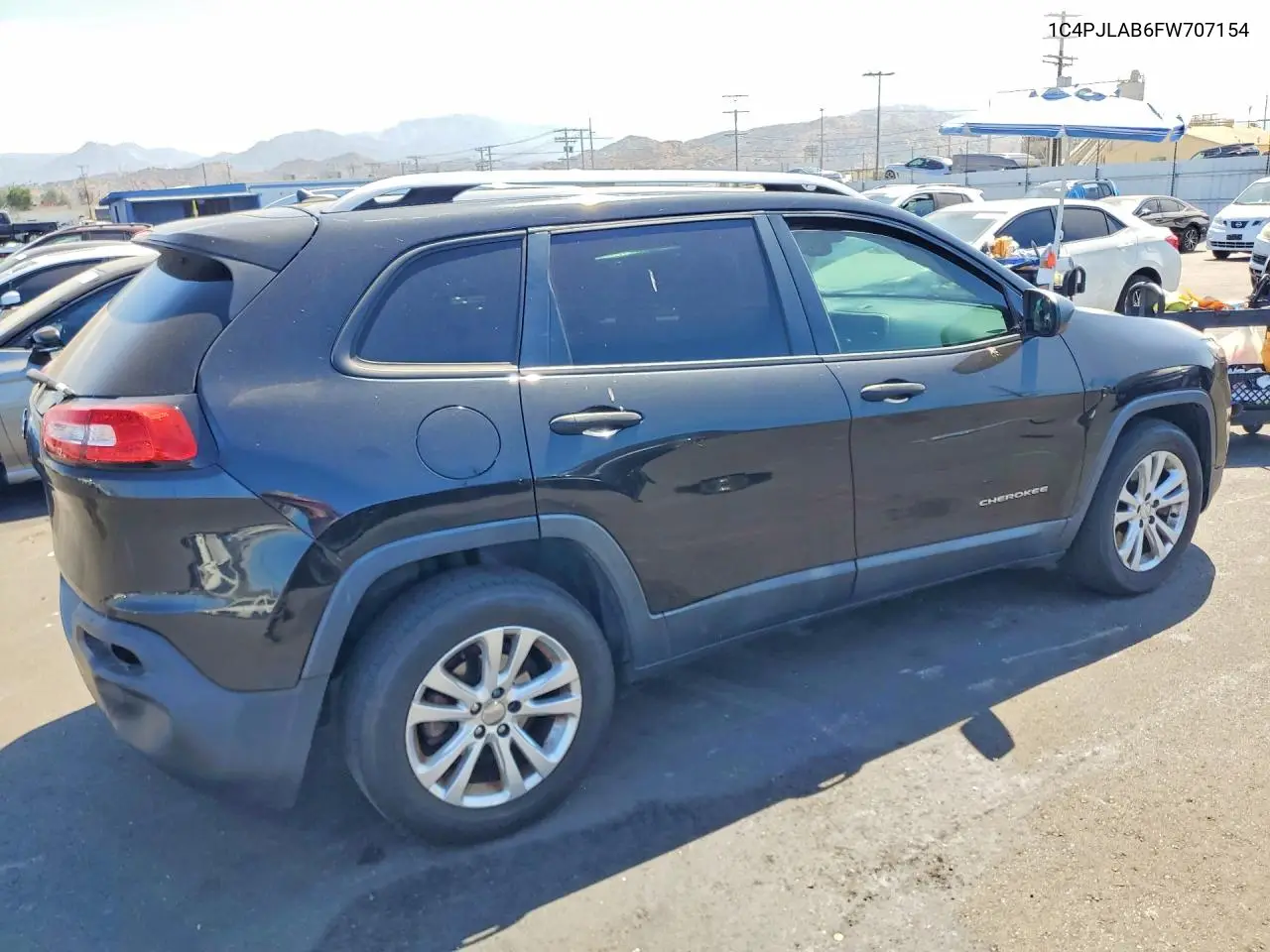2015 Jeep Cherokee Sport VIN: 1C4PJLAB6FW707154 Lot: 61954606
