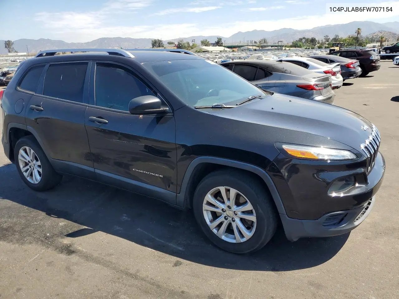 2015 Jeep Cherokee Sport VIN: 1C4PJLAB6FW707154 Lot: 61954606