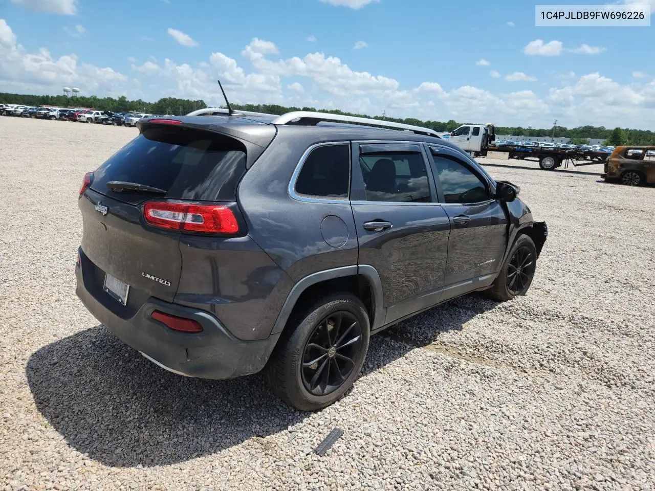 2015 Jeep Cherokee Limited VIN: 1C4PJLDB9FW696226 Lot: 61973746