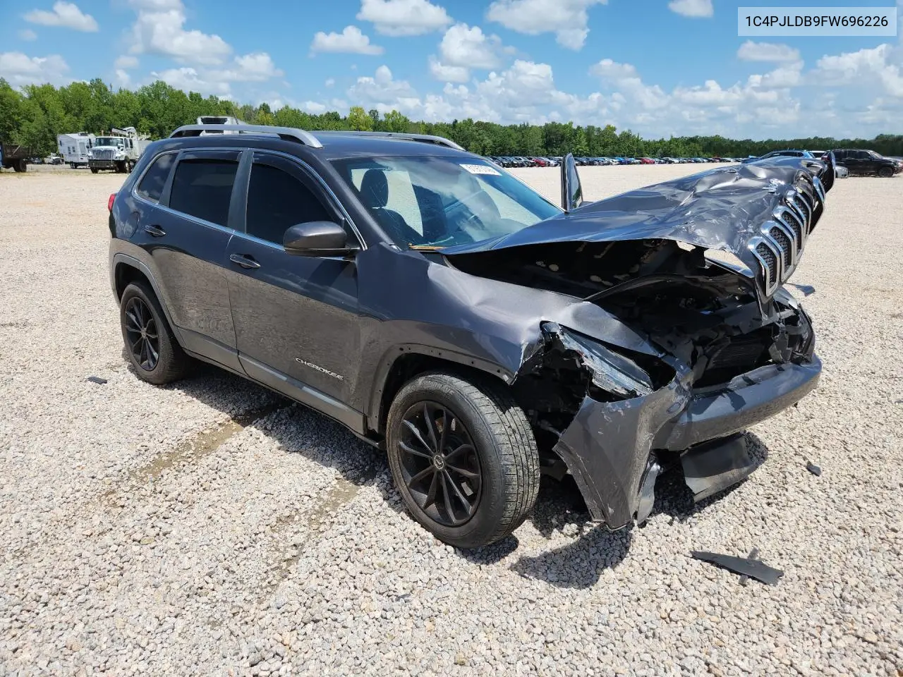 2015 Jeep Cherokee Limited VIN: 1C4PJLDB9FW696226 Lot: 61973746