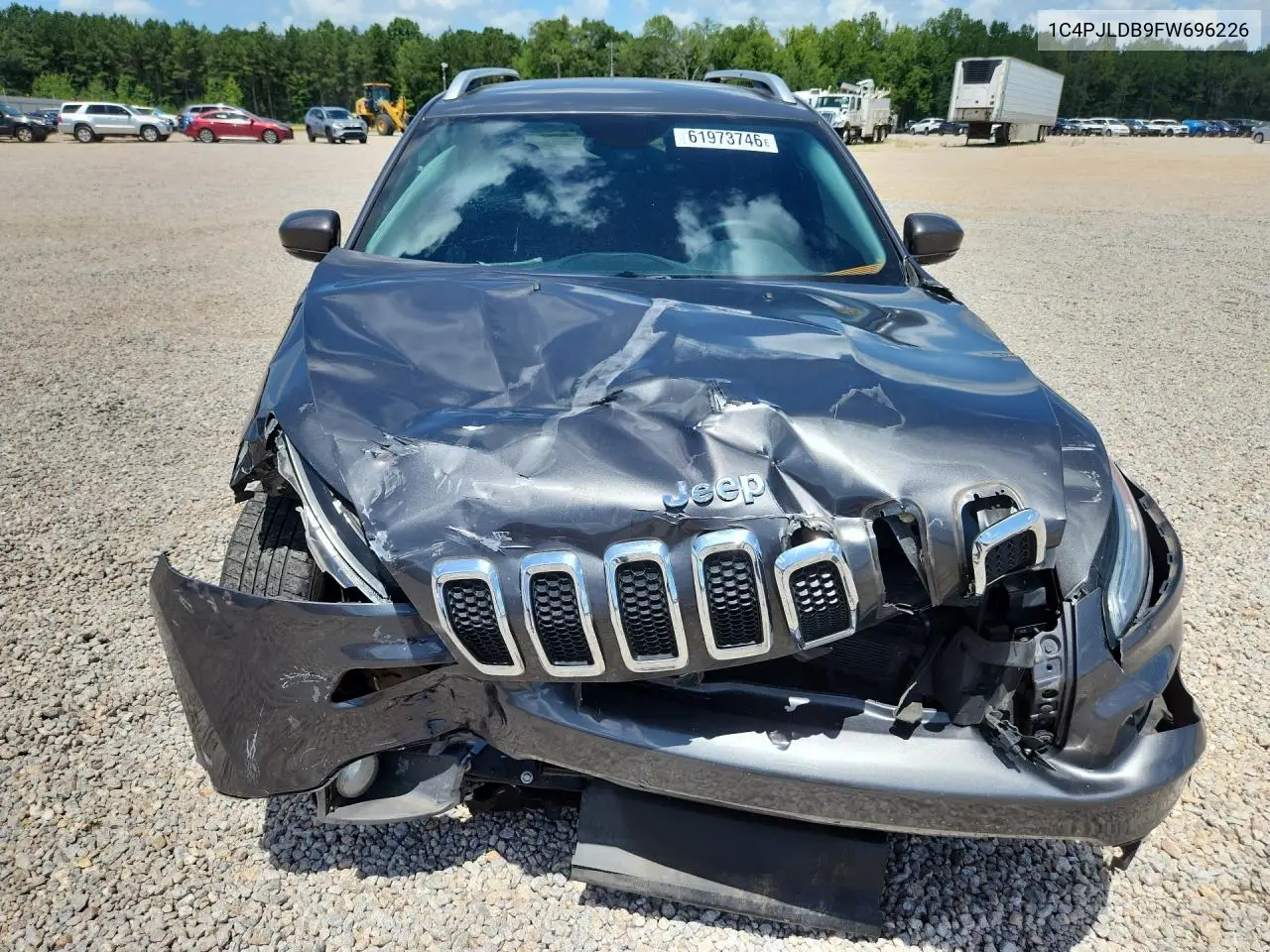 2015 Jeep Cherokee Limited VIN: 1C4PJLDB9FW696226 Lot: 61973746