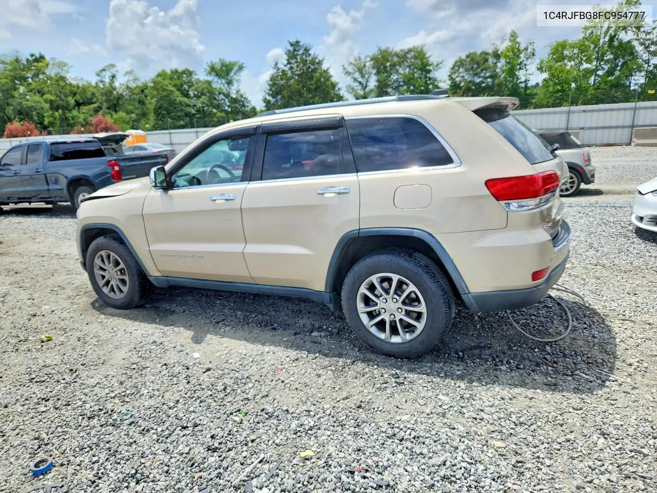 2015 Jeep Grand Cherokee Limited VIN: 1C4RJFBG8FC954777 Lot: 61975576