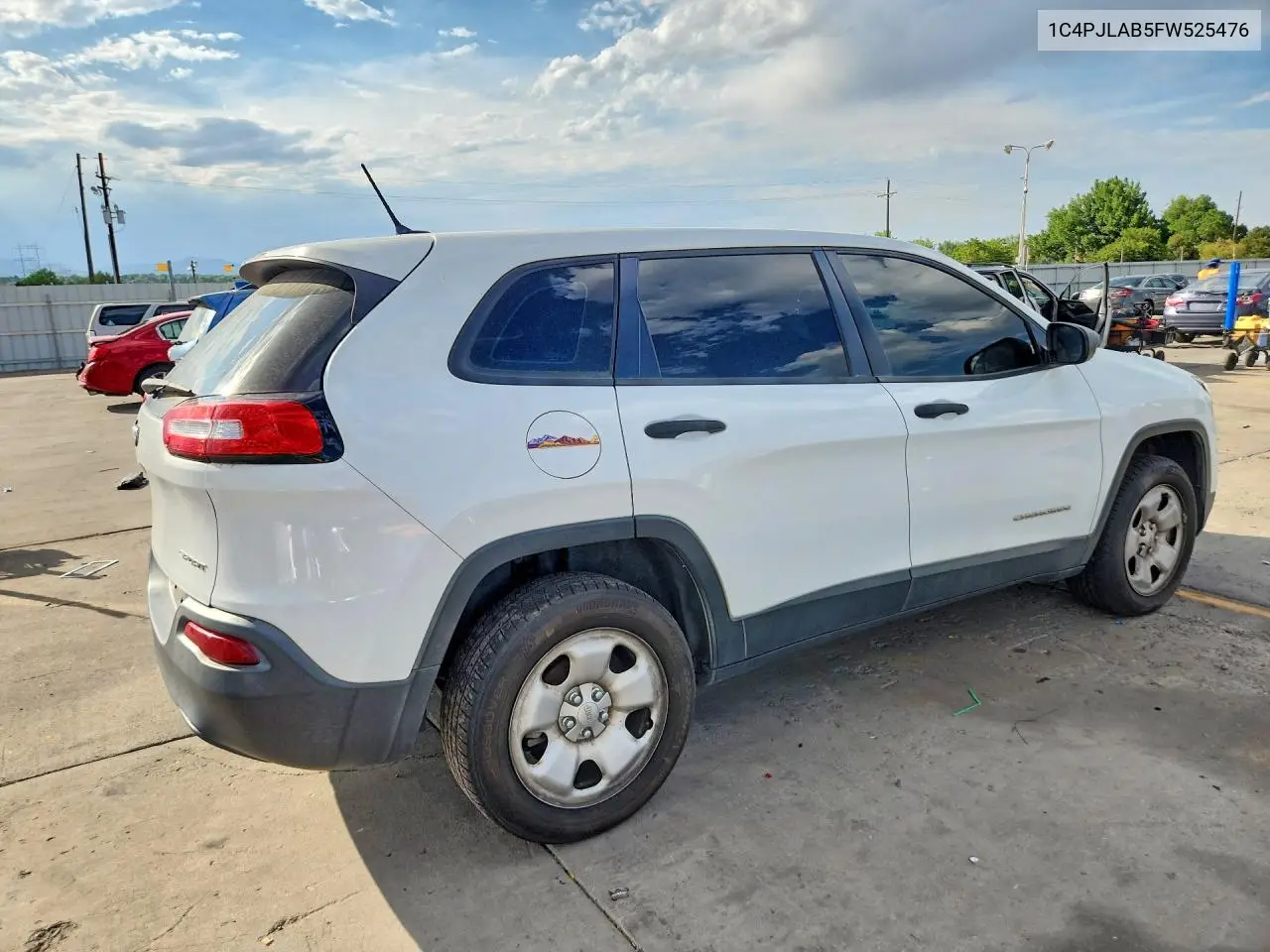 2015 Jeep Cherokee Sport VIN: 1C4PJLAB5FW525476 Lot: 62002316