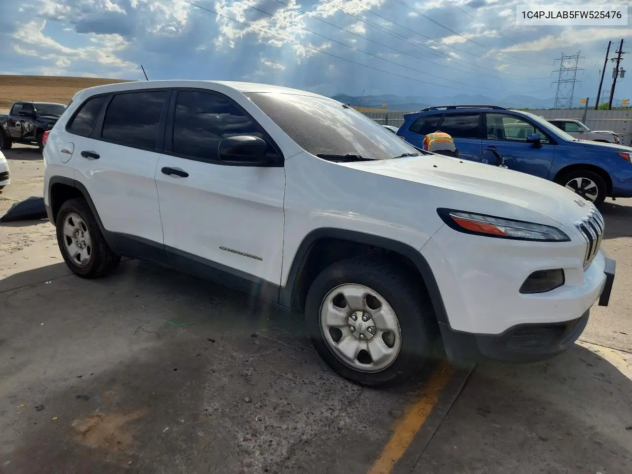 2015 Jeep Cherokee Sport VIN: 1C4PJLAB5FW525476 Lot: 62002316