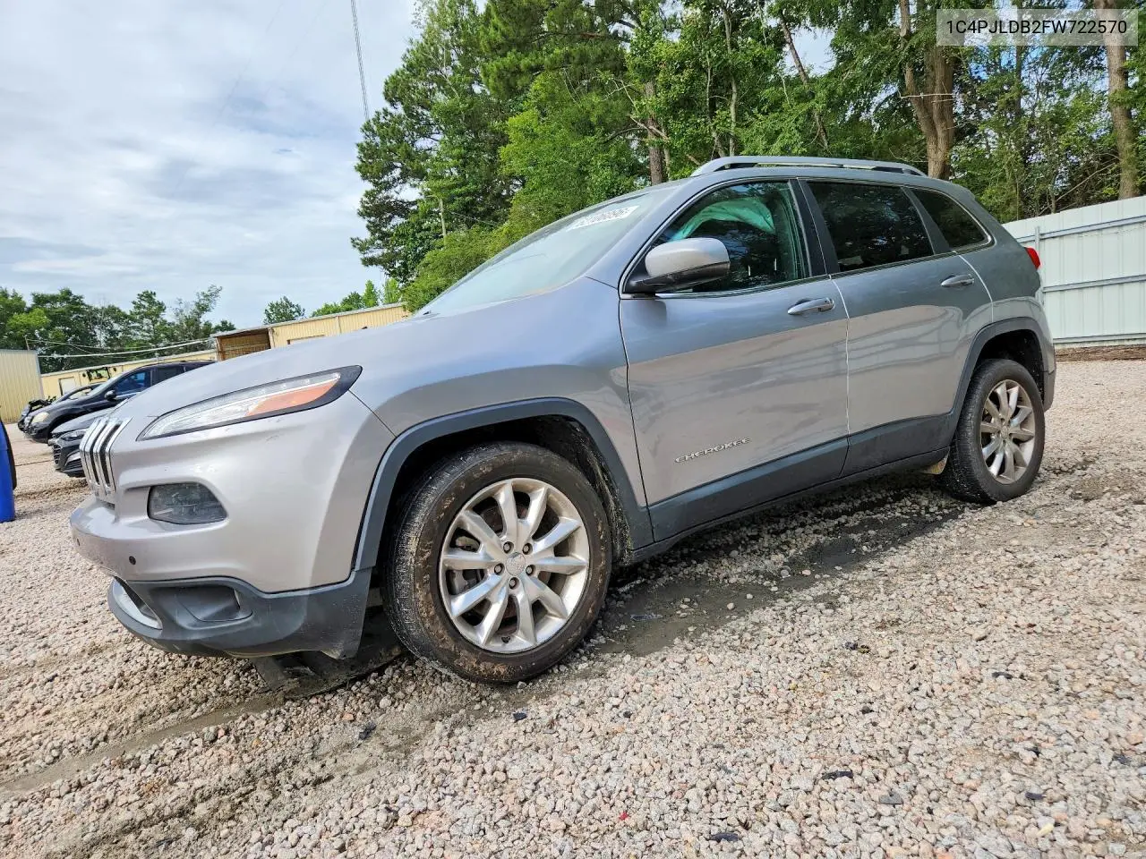 2015 Jeep Cherokee Limited VIN: 1C4PJLDB2FW722570 Lot: 62106096