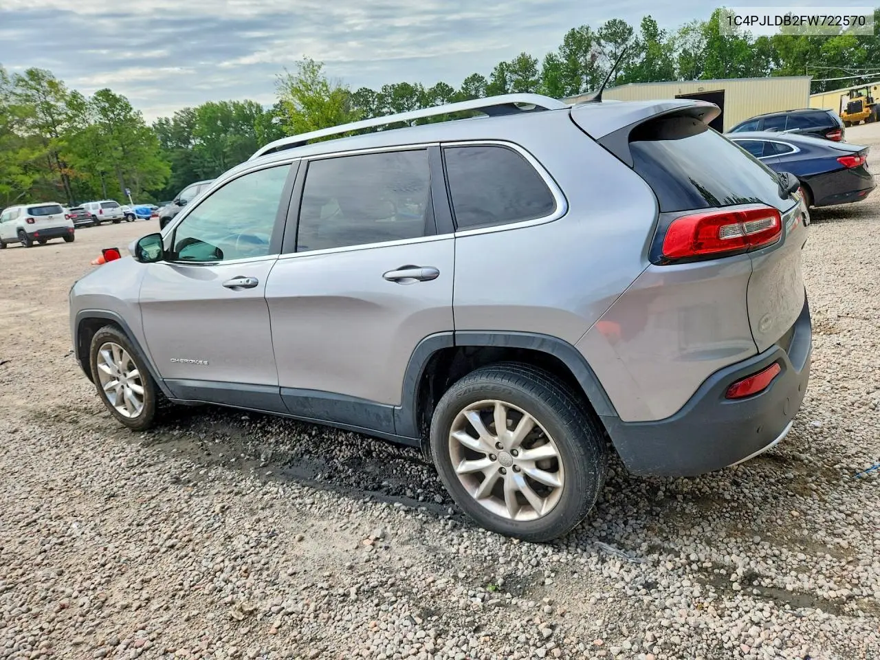 2015 Jeep Cherokee Limited VIN: 1C4PJLDB2FW722570 Lot: 62106096