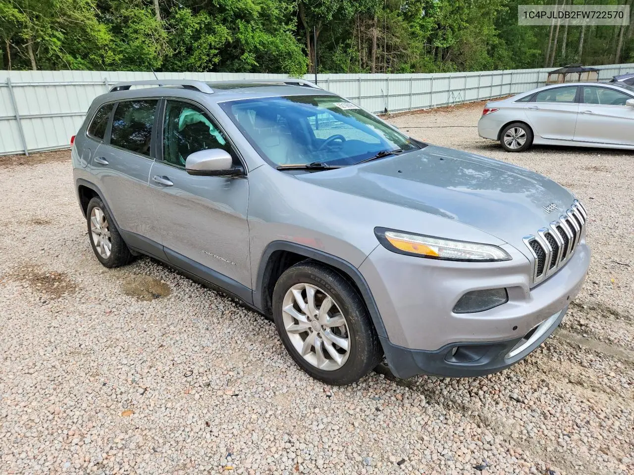 2015 Jeep Cherokee Limited VIN: 1C4PJLDB2FW722570 Lot: 62106096