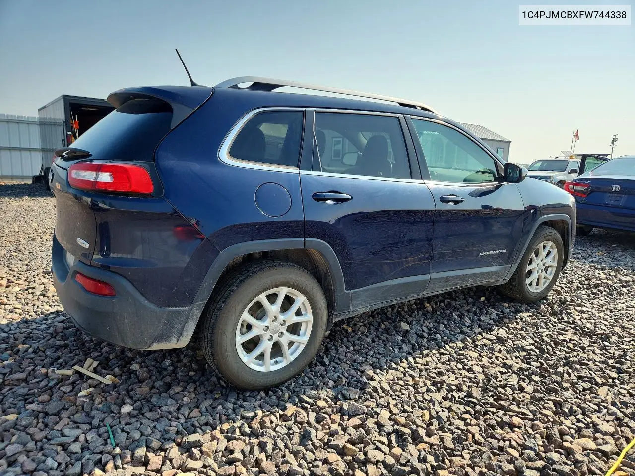 2015 Jeep Cherokee VIN: 1C4PJMCBXFW744338 Lot: 62110656