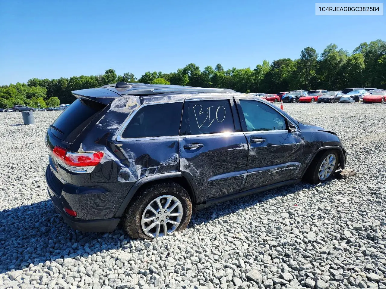 2016 Jeep Grand Cherokee Laredo VIN: 1C4RJEAG0GC382584 Lot: 55758176