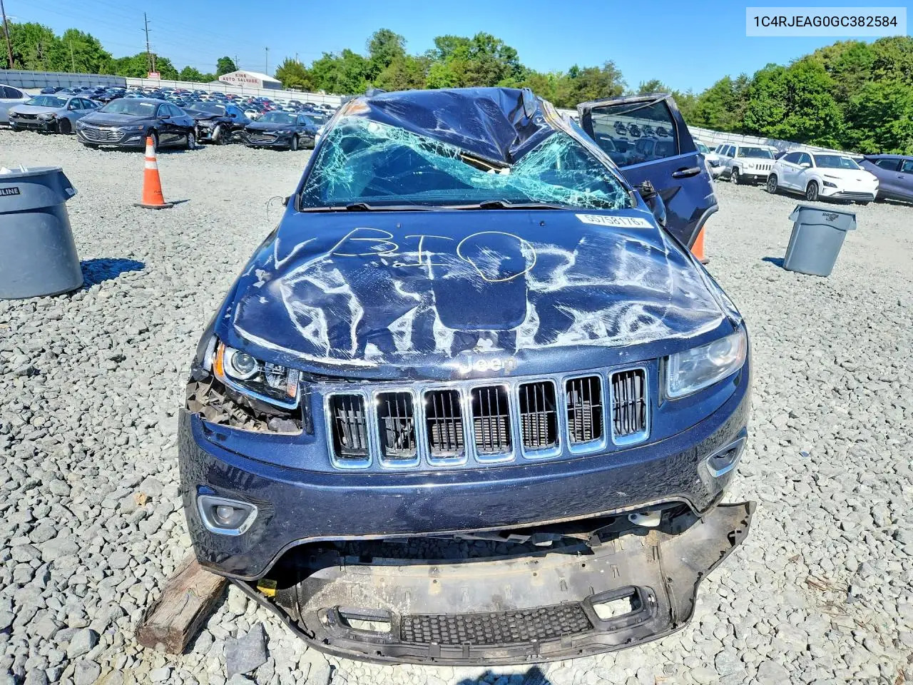 2016 Jeep Grand Cherokee Laredo VIN: 1C4RJEAG0GC382584 Lot: 55758176
