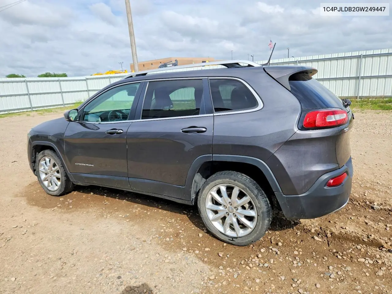 2016 Jeep Cherokee Limited VIN: 1C4PJLDB2GW249447 Lot: 55970756