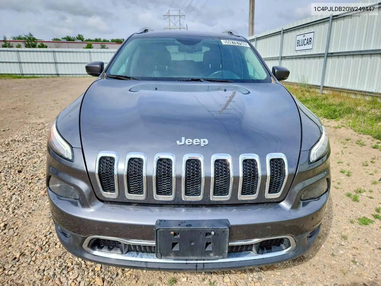 2016 Jeep Cherokee Limited VIN: 1C4PJLDB2GW249447 Lot: 55970756