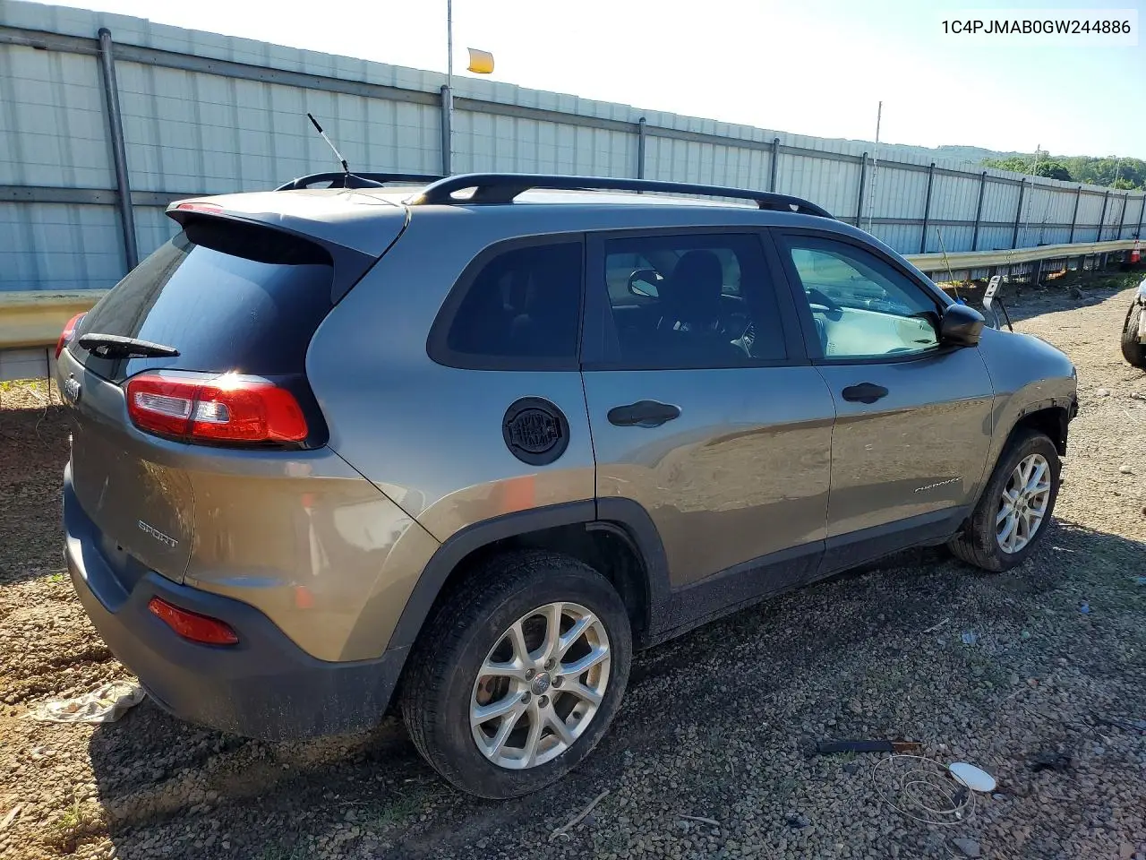 2016 Jeep Cherokee Sport VIN: 1C4PJMAB0GW244886 Lot: 56630056